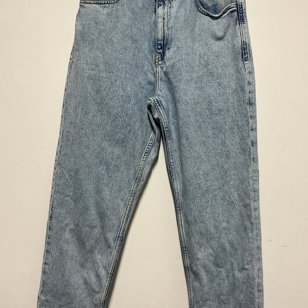 Zara Women's Light Blue Straight Leg Jeans
